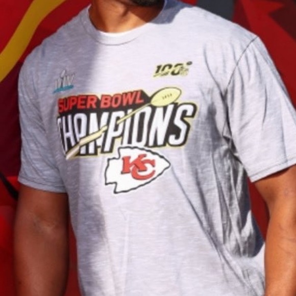 Fanatics Kansas City Chiefs 2019 Super Bowl champions t shirt sz M - Picture 2 of 8